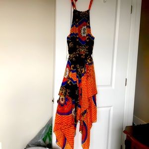 Kerchief style maxi dress